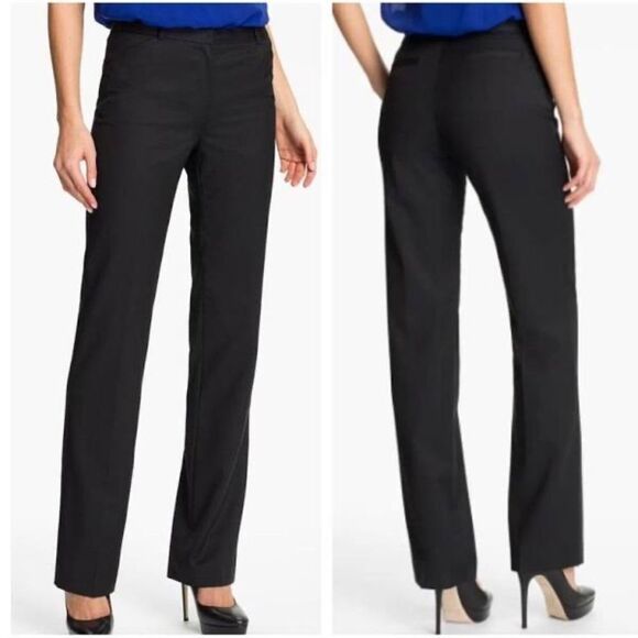 Ted Baker London Black Wool Blend Dress Pants Sz 1/US 4 - Picture 1 of 8